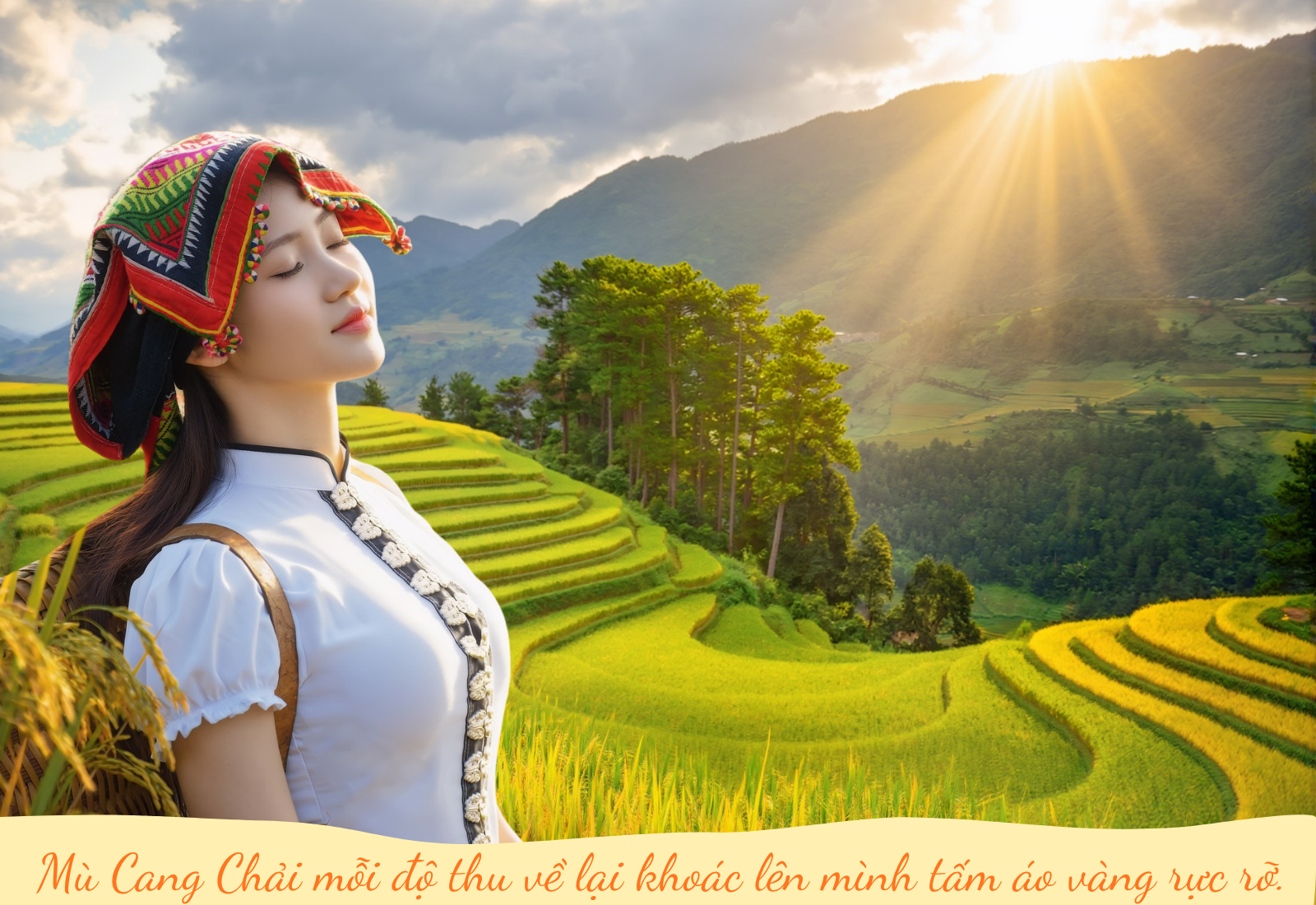 Mê mải nắng thu rót vàng trên ruộng bậc thang Mù Cang Chải - 1