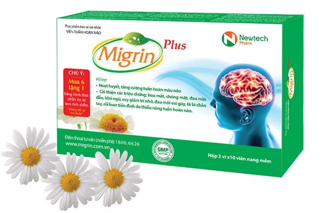 Migrin hiệu quả trong cải thiện thiểu năng tuần hoàn não