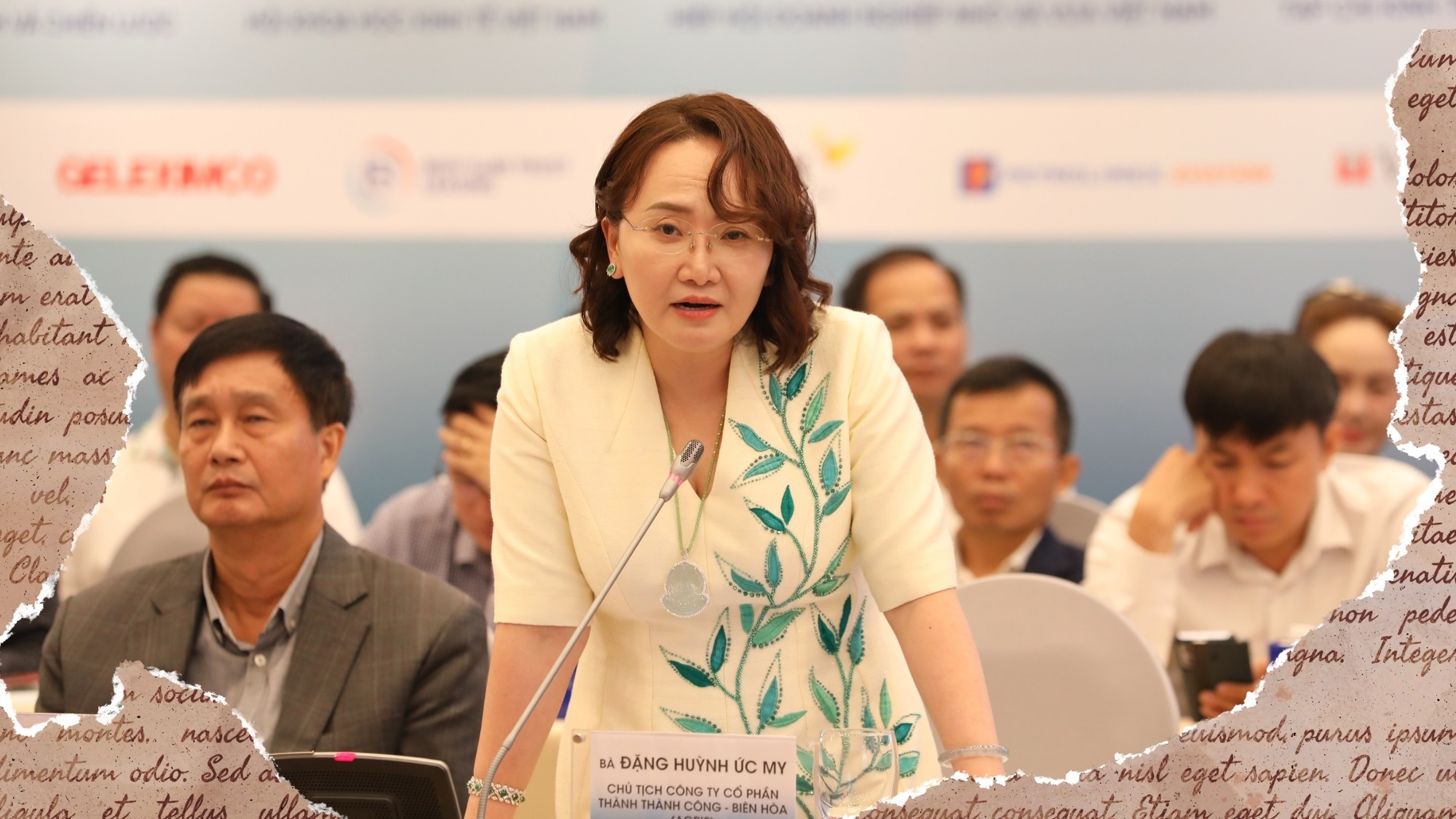Bà Đặng Huỳnh Ức My là gương mặt nổi tiếng trong ngành mía đường