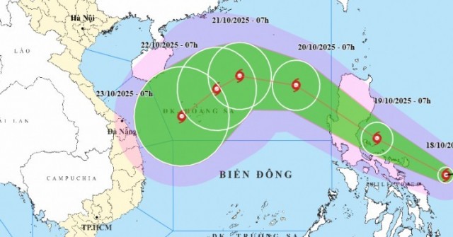 Áp thấp nhiệt đới đã mạnh lên thành bão, tiến v...