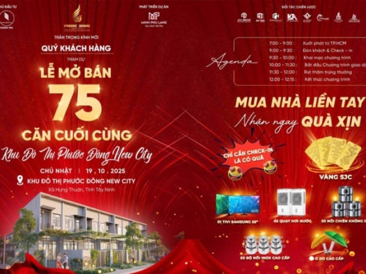Phước Đông New City: Đón đầu làn sóng an cư mới tại Trảng Bàng
