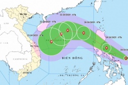 Áp thấp nhiệt đới đã mạnh lên thành bão, tiến vào Biển Đông