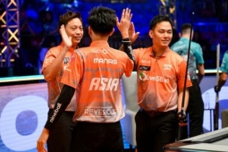 Thần đồng 18 tuổi hạ số 1 bi-a thế giới, đội của Hoàng "Sao" thắng "như chẻ tre"