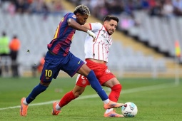 Video bóng đá Barcelona - Girona: Trung vệ dự bị đóng vai người hùng phút 90+3 (La Liga)