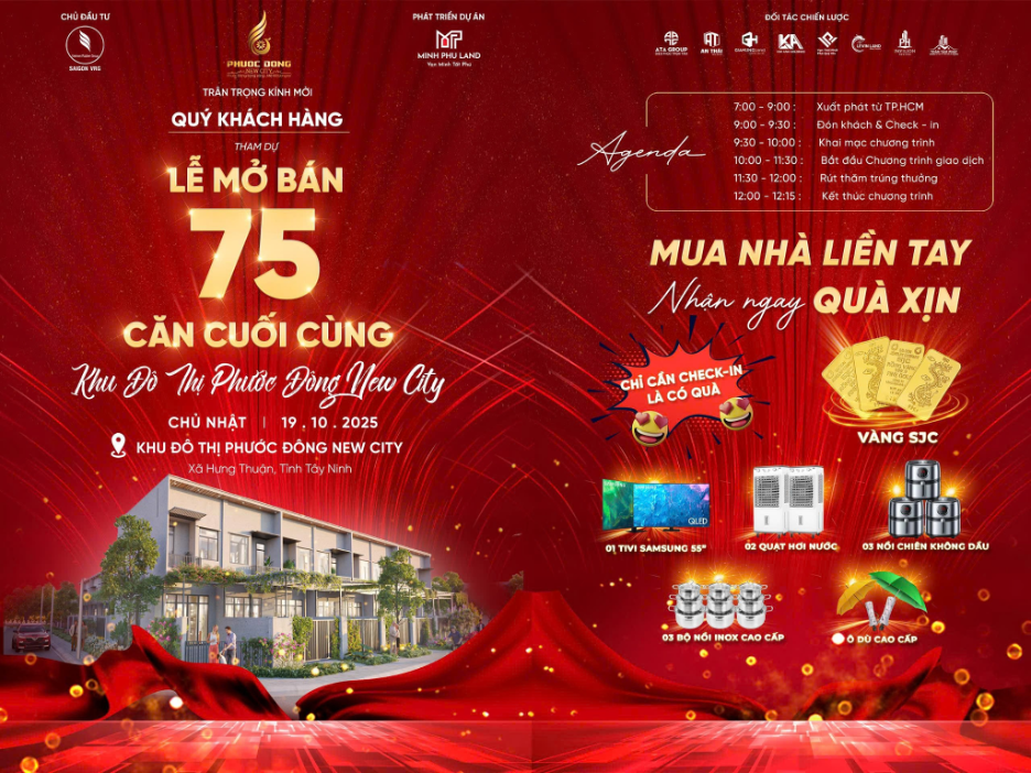 Lễ mở bán giai đoạn 2 sẽ diễn ra vào ngày 19/10 (Ảnh: Minh Phú Land)