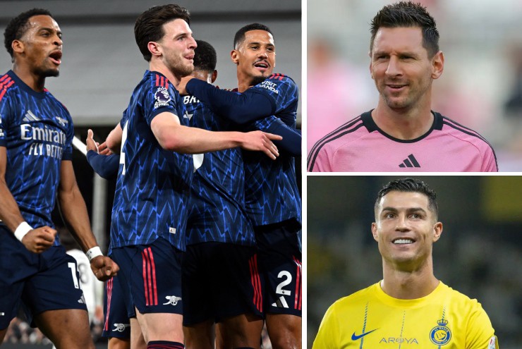 Ronaldo - Messi đua ghi bàn với Haaland - Kane, Arsenal đá không đẹp vẫn "sướng" (Clip 1 phút)