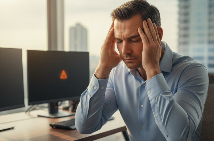 Người trông có vẻ khỏe mạnh vẫn có nguy cơ đột quỵ cao nếu có mỡ nội tạng tiềm ẩn - Minh họa AI: Thu Anh