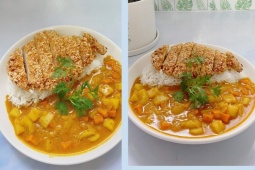 Cách làm cơm cà ri thịt chiên xù siêu ngon, không hề bị ngán