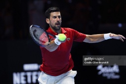 Video tennis Taylor Fritz - Djokovic: Phung phí cơ hội, cú sốc chấn thương (Six Kings Slam)