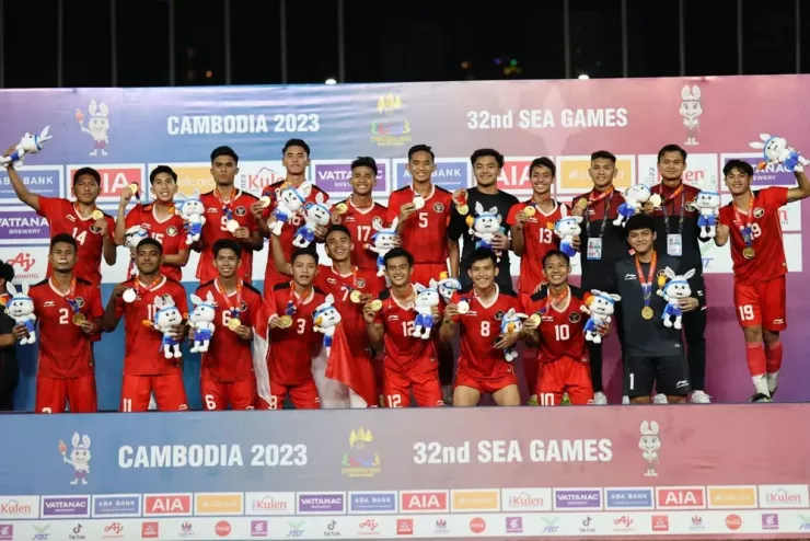Bóng đá trẻ Indonesia có tham vọng lần thứ hai đăng quang ở SEA Games. Ảnh: CCT.