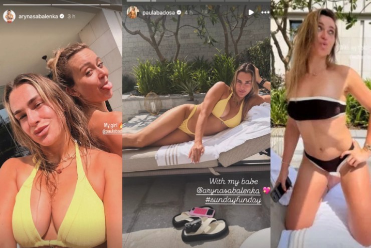 2 nữ thần Badosa - Sabalenka khoe bikini đôi quyến rũ, làng tennis rạo rực