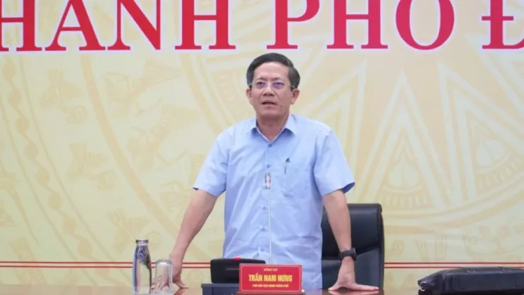 Phó Chủ tịch UBND TP Đà Nẵng Trần Nam Hưng chủ trì hội nghị. Ảnh: CỔNG TTĐT ĐÀ NẴNG