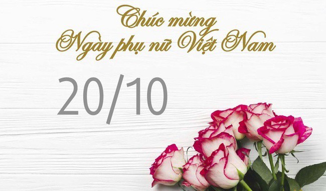 Những mẫu thiệp chúc mừng ngày Phụ nữ Việt Nam 20/10 đẹp nhất. 