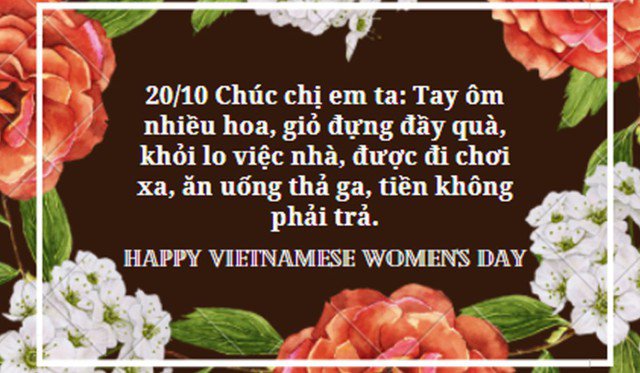 Những mẫu thiệp chúc mừng ngày Phụ nữ Việt Nam 20/10 đẹp nhất - 6