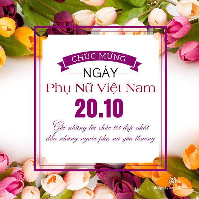 Mẫu thiệp ngày Phụ nữ Việt Nam 20/10 đẹp và ý nghĩa.