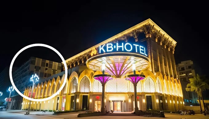 Tổ chức lừa tình "Botaicompany" đặt trụ sở cạnh khách sạn 4 sao KB ở Sihanoukville, Campuchia. Ảnh: KB Hotel Official Homepage