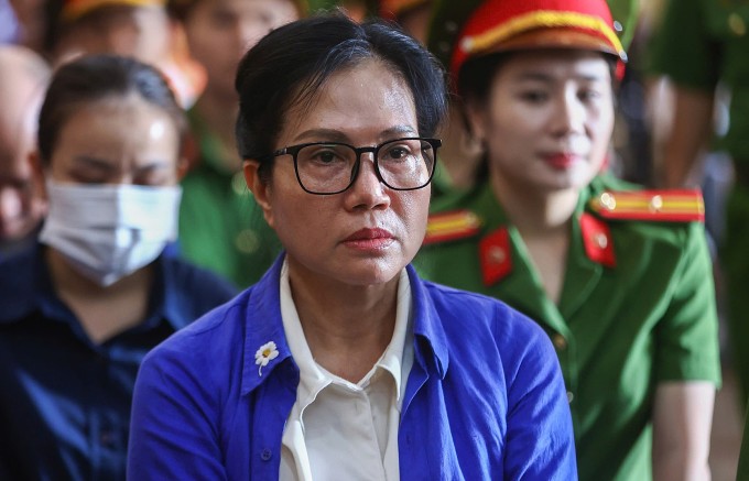 Cựu Tổng giám đốc SJC tại phiên sơ thẩm cuối tháng 9. Ảnh: Quỳnh Trần