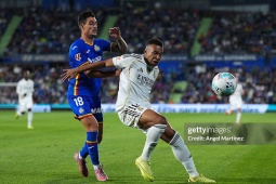 Trực tiếp bóng đá Getafe - Real Madrid: Courtois cứu thua xuất sắc (La Liga) (Hết giờ)