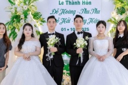 Anh em sinh đôi ở Thái Nguyên cưới cùng ngày, dân mạng chia 2 luồng ý kiến