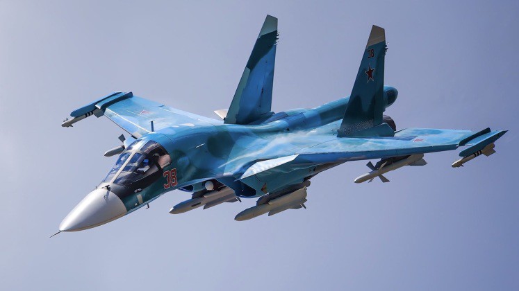 Nga đang đẩy mạnh sử dụng chiến đấu cơ Su-34 trong xung đột ở Ukraine. Ảnh: Military Watch.