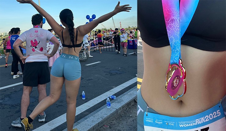 Mặc quần gym bó sát đi thi chạy bộ