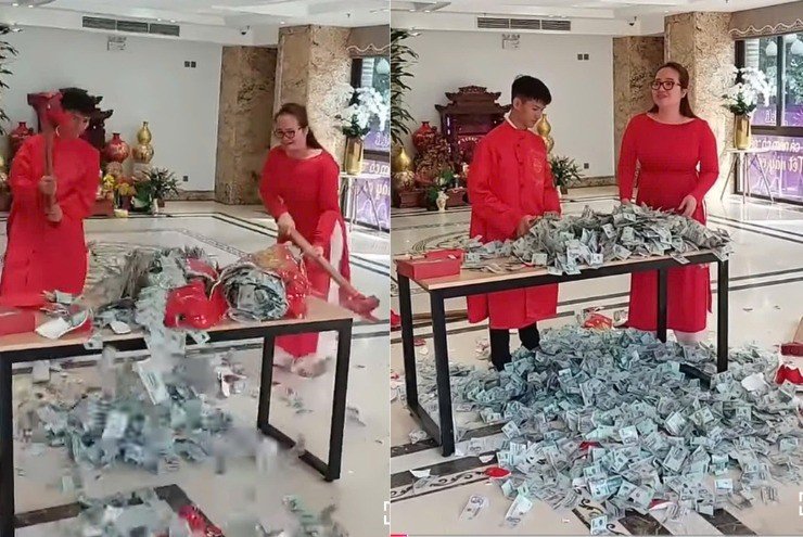 Hoàng Hường được tung hô là "nữ hoàng livestream" khi liên tục khoe mẽ giàu sang, rải tiền khắp nhà với các chiêu trò thu hút người xem, bán hàng kém chất lượng...