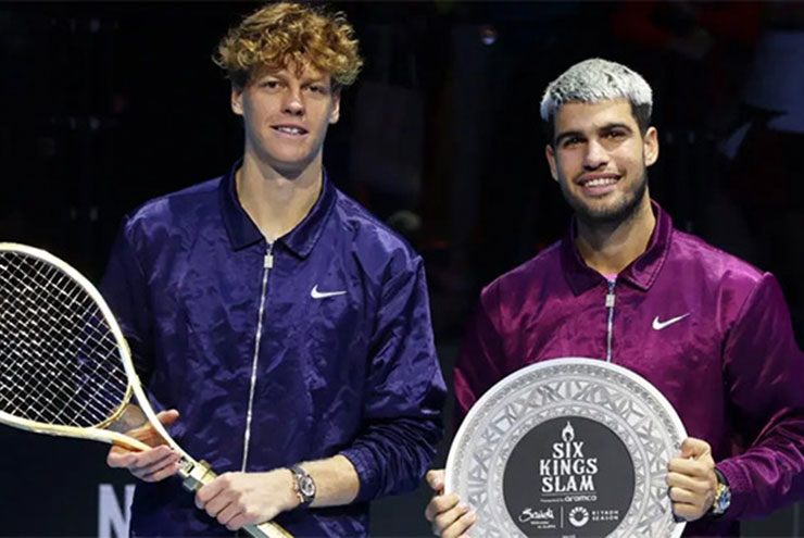 Sinner và Alcaraz ở chung kết Six Kings Slam