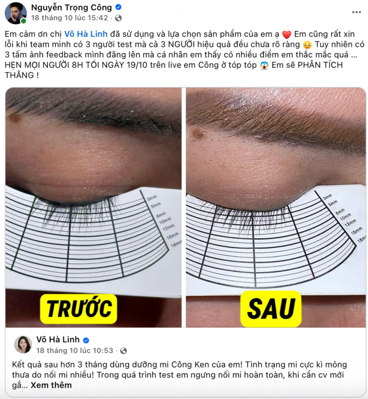 Võ Hà Linh - Công Ken "var" nhau: Từ rì-viu dưỡng mi đến tranh cãi ồn ào - 2