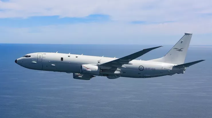Máy bay tuần tra hàng hải P-8A Poseidon của Úc. Ảnh: KHÔNG QUÂN ÚC