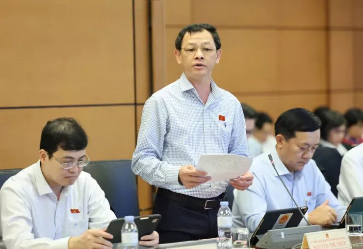 Đại biểu Nguyễn Tri Thức (đoàn TP.HCM). Ảnh: XĐ