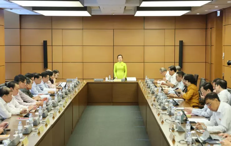 Quang cảnh buổi thảo luận tại tổ của đoàn đại biểu Quốc hội TP.HCM. Ảnh: XĐ