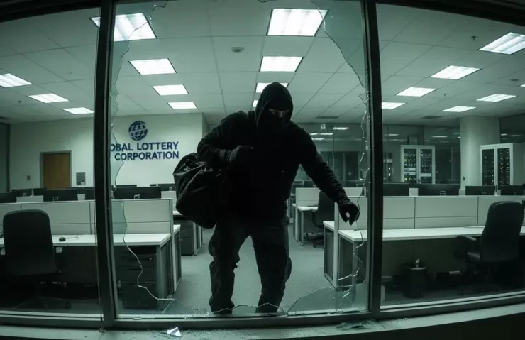 Theo thông tin từ VKSND Tối cao, đã xảy ra 2 vụ việc các đối tượng đột nhập vào trụ sở của các công ty xổ số. Ảnh: AI