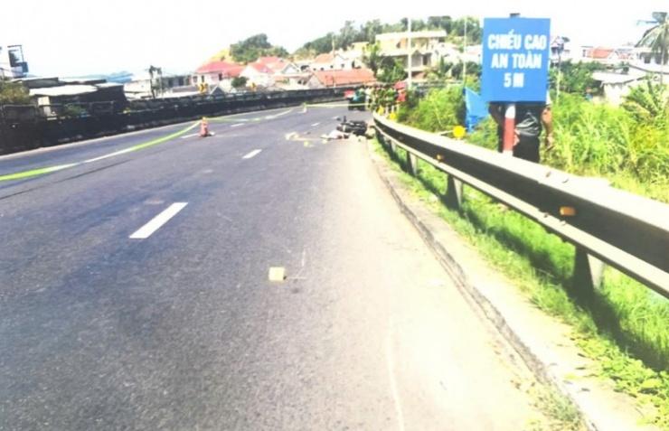 Hiện trường vụ tai nạn.
