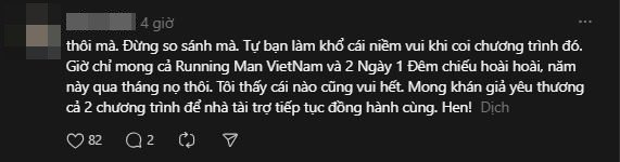 Khán giả hy vọng mọi người ủng hộ cả hai gameshow.