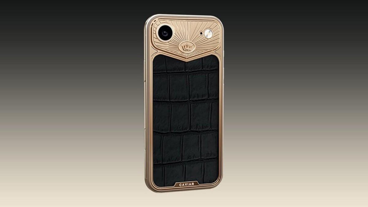 iPhone Air Zenith làm từ vàng nguyên khối 18K và da cá sấu đen