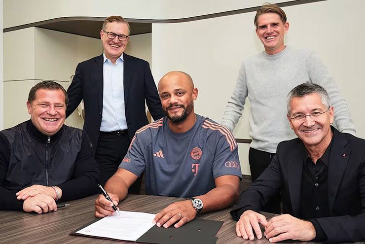 HLV Vincent Kompany gia hạn với Bayern Munich tới 2029