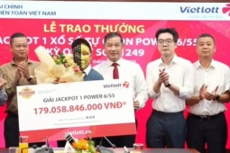 Lộ diện người trúng độc đắc Vietlott hơn 179 tỷ đồng