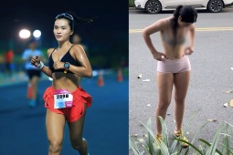 Hot girl Vy Phan làm nóng giải chạy tại TP.HCM, nói gì về cô gái “thả rông” chạy bộ?