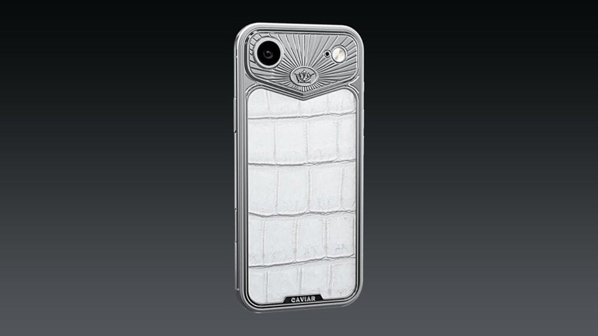 iPhone Air Crystal được chế tác từ titanium hàng không vũ trụ và da cá sấu trắng