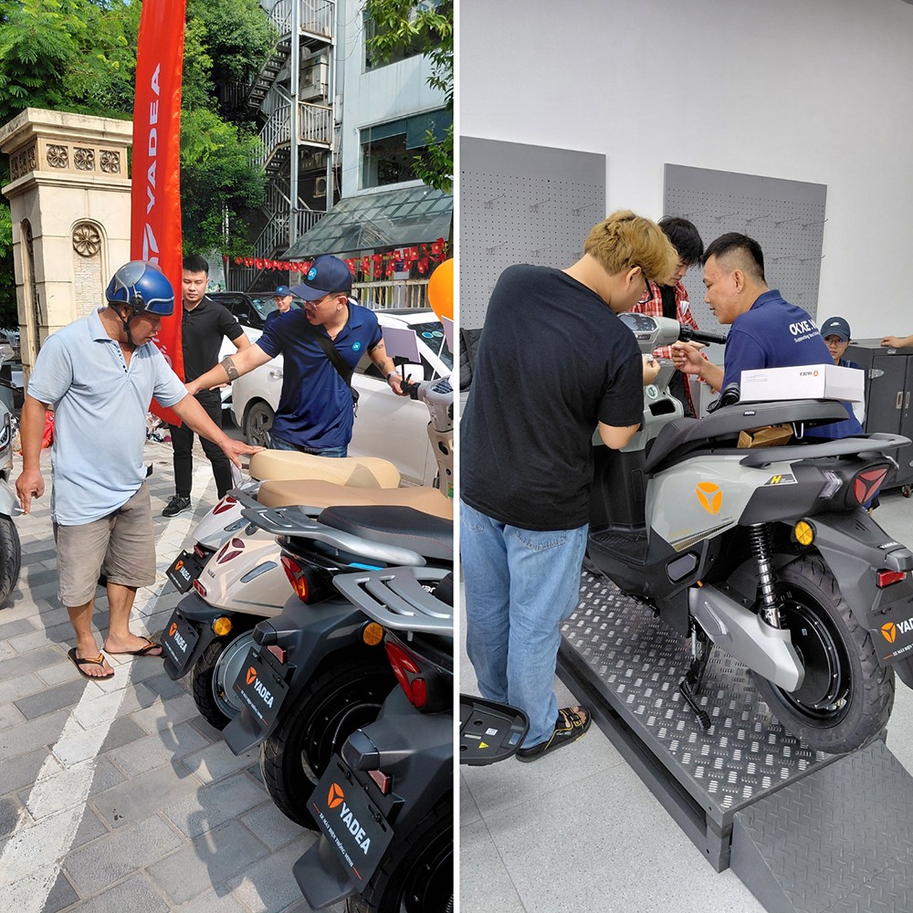 Trạm OKXE, nơi khách hàng trải nghiệm, kết nối và chia sẻ về xe máy điện.