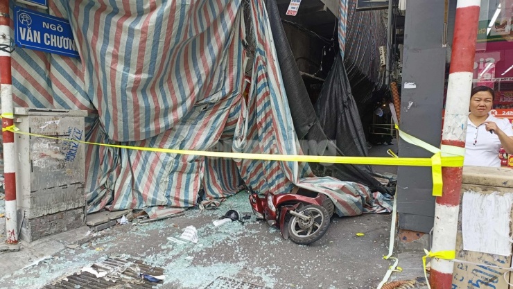 Hiện trường vụ việc. (Ảnh: Thanh Hà)