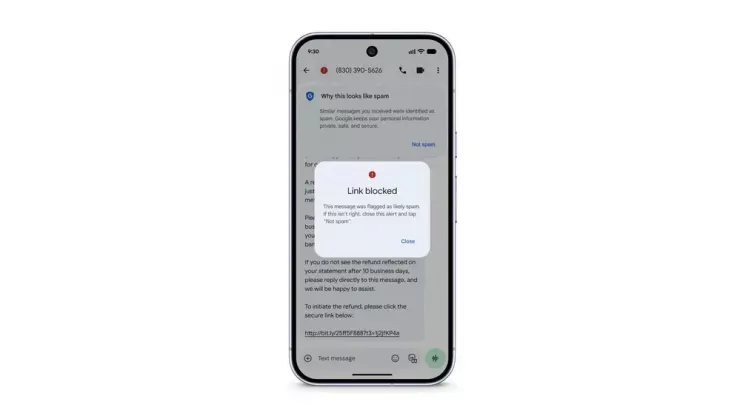 Người dùng nên xóa tất cả các tin nhắn được gửi từ người lạ mà có kèm liên kết. Ảnh: Google