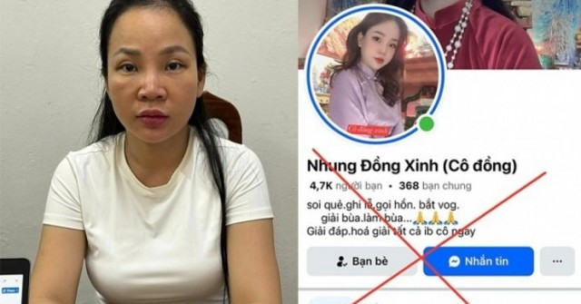 Cô đồng "Nhung Đồng Xinh" bị khởi tố
