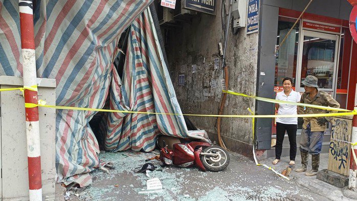 Hiện trường vụ tai nạn lao động. Ảnh: Công an cung cấp