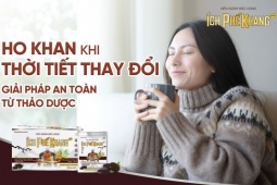 Ho, rát họng khi thời tiết thay đổi: giải pháp an toàn từ thảo dược