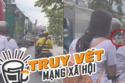 CSGT TP HCM vào cuộc vụ nữ sinh đi xe máy không đội mũ bảo hiểm, phì phèo điếu thuốc
