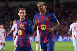 Yamal và dàn sao La Masia "công phá" loạt kỷ lục ngày Barcelona thắng 6-1