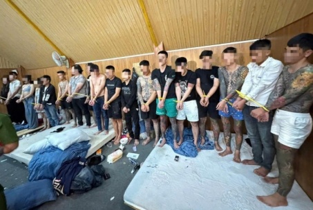 28 nam, nữ thanh niên sử dụng ma túy trong tiệc sinh nhật