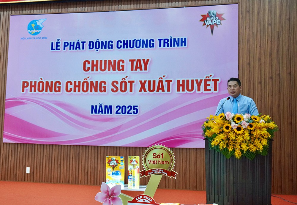 Ông Nguyễn Thành Phước, Giám đốc Kinh doanh và Tiếp thị Cấp cao của FUMAKILLA Việt Nam - JUMBO VAPE đồng hành cùng chiến dịch “Chung Tay Phòng Chống Sốt Xuất Huyết”.