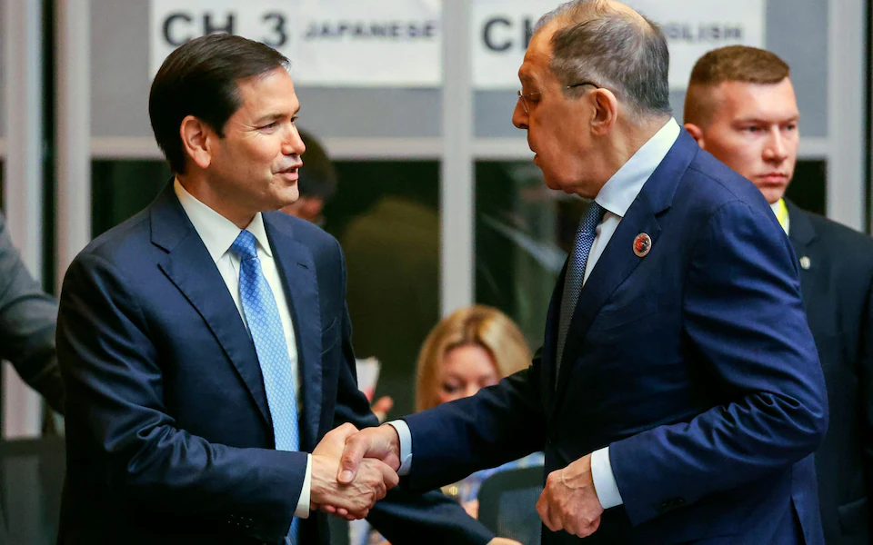 Nga đã khẳng định không thay đổi lập trường trong cuộc điện đàm giữa Ngoại trưởng Nga Sergei Lavrov và người đồng cấp Mỹ Marco Rubio. Ảnh: EPA.